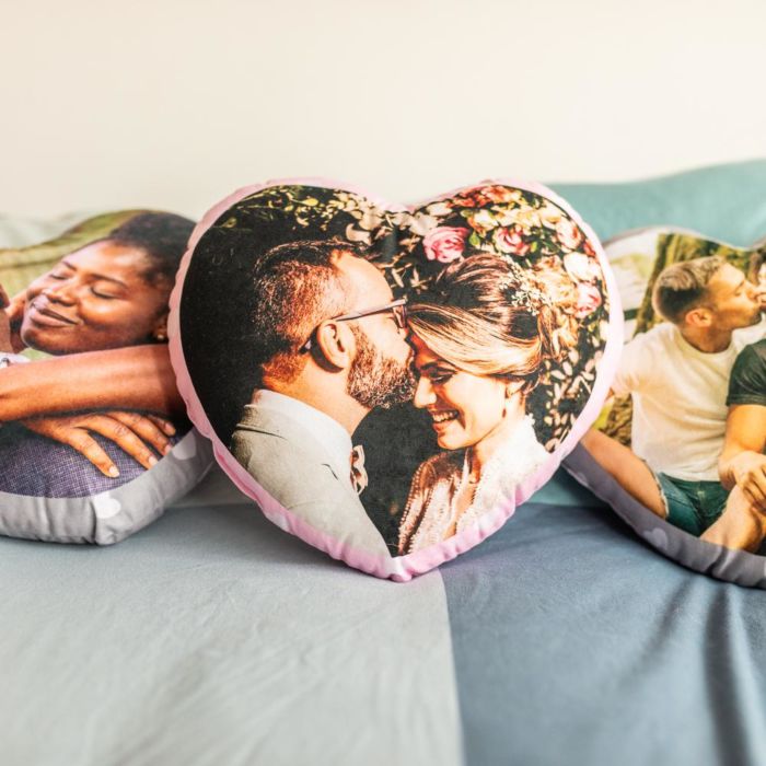 Personalised Heart Shaped Cushion